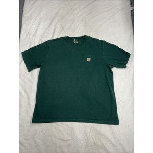 Carhartt Men's Original Fit Green Short Sleeve Pocket T-Shirt Size 2XL K87 HTG